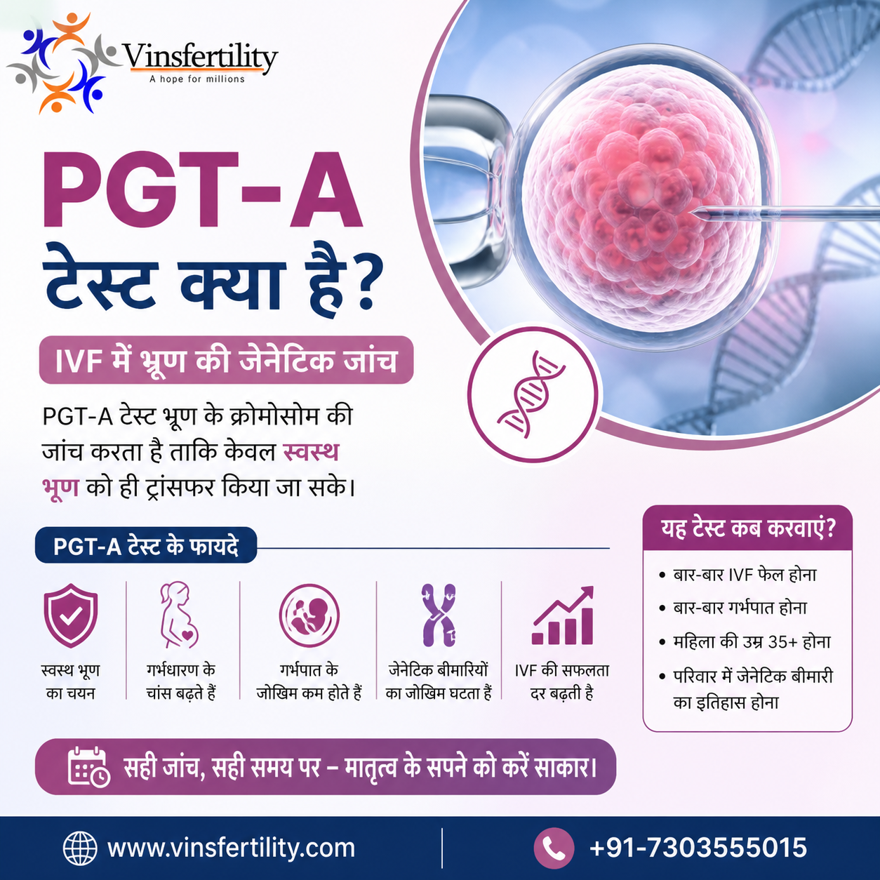 PGT-A टेस्ट क्या है? IVF में भ्रूण की जेनेटिक जांच